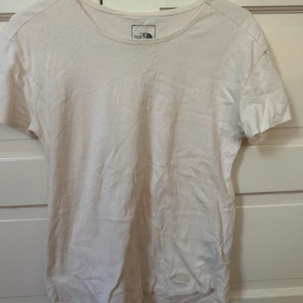 North Face White Cotton Tee